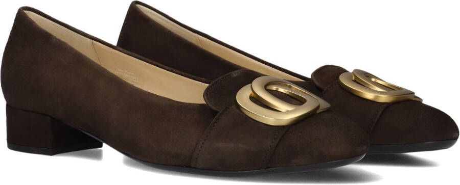 GABOR Pumps Dames 323.1 Maat: 41 Materiaal: Suède Kleur: Bruin