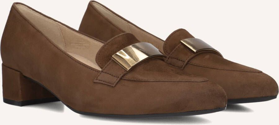 GABOR Pumps Dames 432.1 Maat: 35 Materiaal: Suède Kleur: Bruin