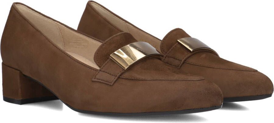 GABOR Pumps Dames 432.1 Maat: 37 Materiaal: Suède Kleur: Bruin