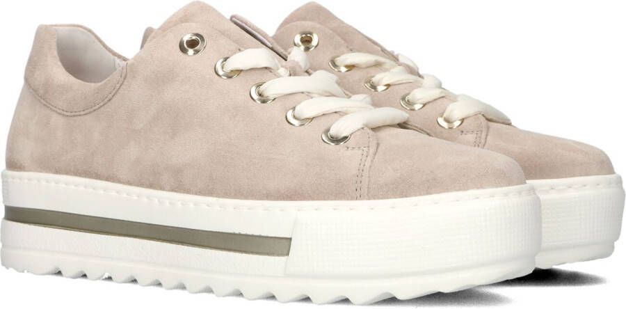 Gabor Bruin Tinten 496 Lage sneakers Leren Sneaker Dames Bruin