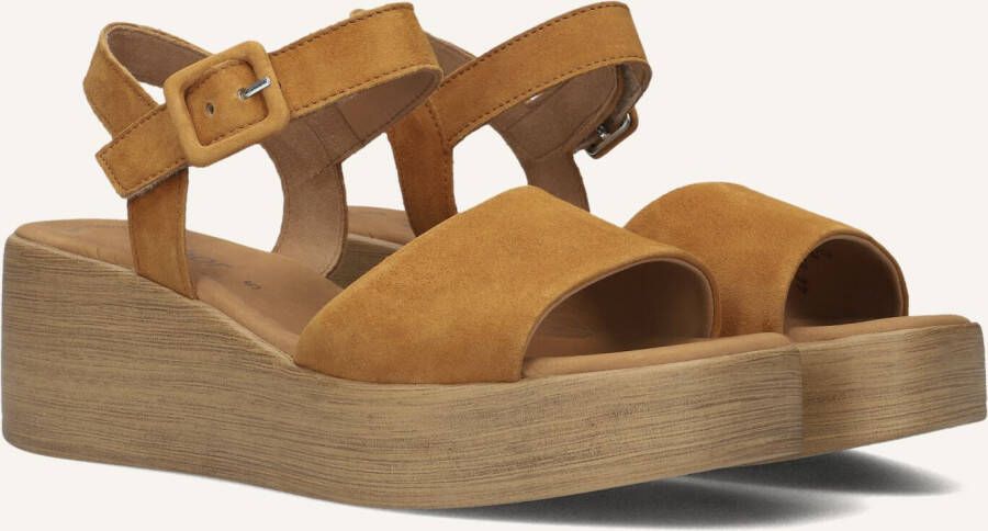 GABOR Dames 531 Maat: 41 Materiaal: Suède Kleur: Cognac