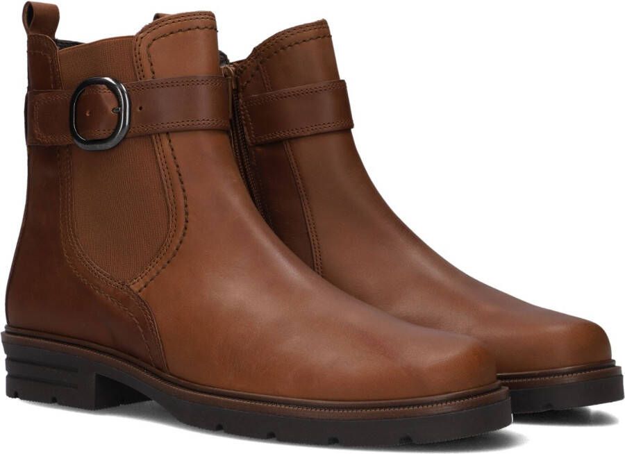 GABOR Enkellaarsjes Dames 653.1 Maat: 41 Materiaal: Leer Kleur: Camel