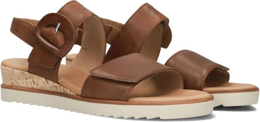 Gabor 752 Sandalen Met Sleehak Dames Camel