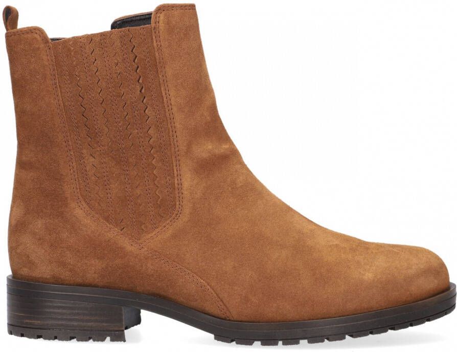 Gabor 792.1 Enkellaarsjes Enkelboots met rits Dames Cognac