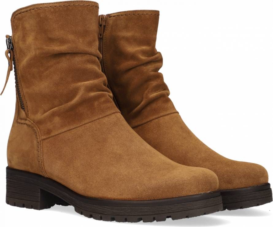 vervolging inzet Haven Gabor 092 Enkellaarsjes Enkelboots met rits Dames Cognac - Schoenen.nl