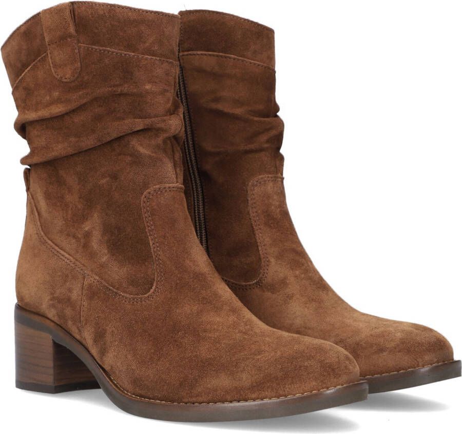 GABOR Enkellaarsjes Dames 670.2 Maat: 37 5 Materiaal: Suède Kleur: Cognac