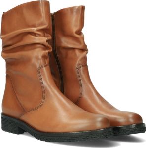 Gabor Bruin Tinten 703 Enkellaarsjes Enkelboots met rits Dames Cognac