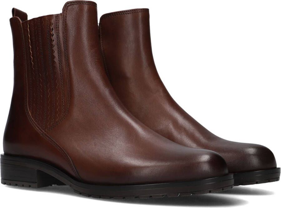 GABOR Enkellaarsjes Dames 792.1 Maat: 38 5 Materiaal: Suède Kleur: Cognac