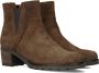 Bruin Tinten 804 Enkellaarsjes Enkelboots met rits Dames Cognac - Thumbnail 1