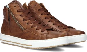 Bruin Tinten 505.1 Hoge sneakers Leren Sneaker Dames Cognac