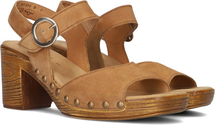 Gabor Bruin Tinten 753.1 Sandalen Dames Cognac