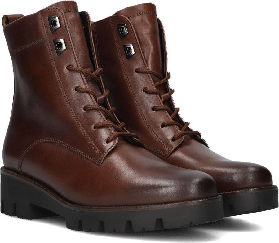 Gabor 776 Veterboots Laarzen Met Veters Dames Cognac