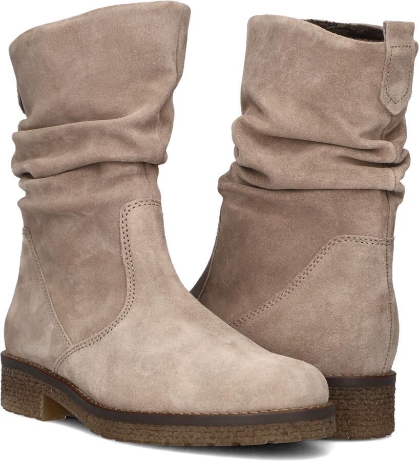 GABOR Enkellaarsjes Dames 013 Maat: 42 5 Materiaal: Suède Kleur: Beige