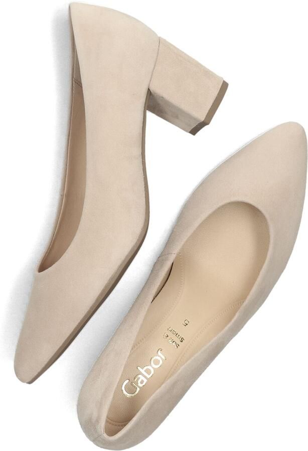 GABOR Pumps Dames 450 Maat: 35 5 Materiaal: Suède Kleur: Beige