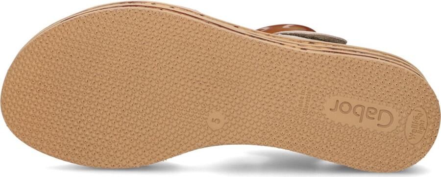 Gabor Dames Sandalen met hak 550 Beige Suède Plateauzool - Foto 5