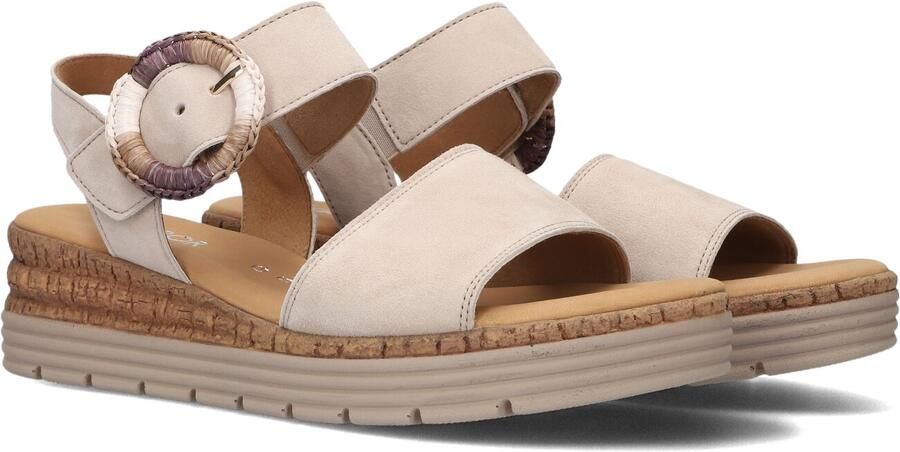 Gabor 706 Sandalen Met Sleehak Dames Beige