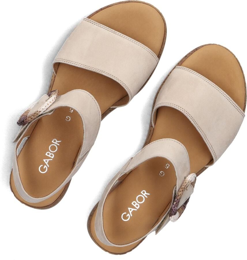 Gabor 706 Sandalen Met Sleehak Dames Beige - Foto 2