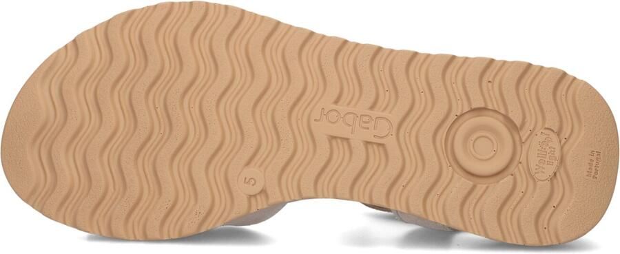 Gabor Dames Sandalen met hak 840.1 Beige Suède Plateauzool - Foto 5