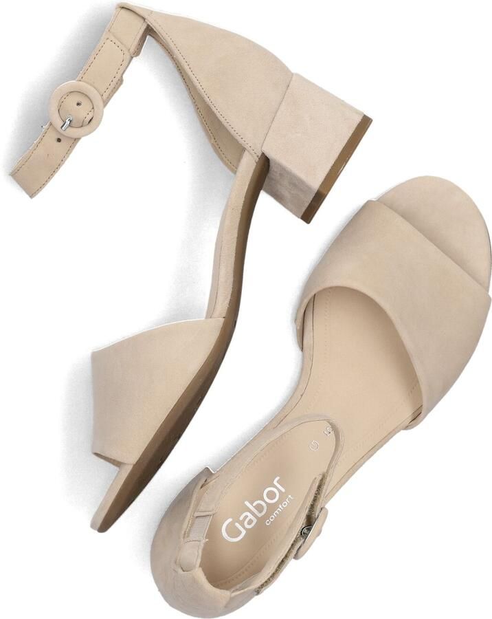 GABOR Dames 902 Maat: 40 5 Materiaal: Suède Kleur: Beige