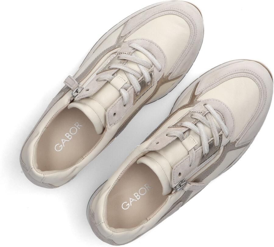 Gabor 305 Sneakers Dames Leren Sneaker Beige - Foto 4