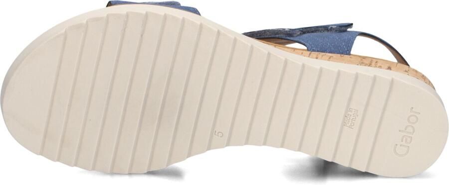 GABOR Sandalen met Hak Dames 754.2 Maat: 37 5 Materiaal: Leer Kleur: Blauw - Foto 5
