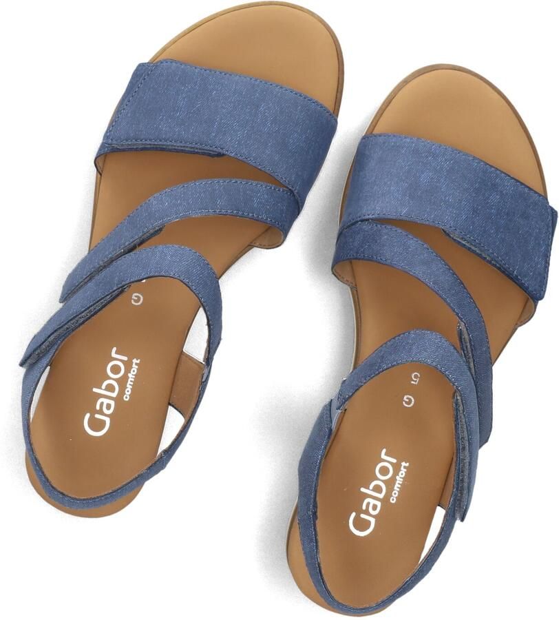 GABOR Sandalen met Hak Dames 754.2 Maat: 37 5 Materiaal: Leer Kleur: Blauw - Foto 2