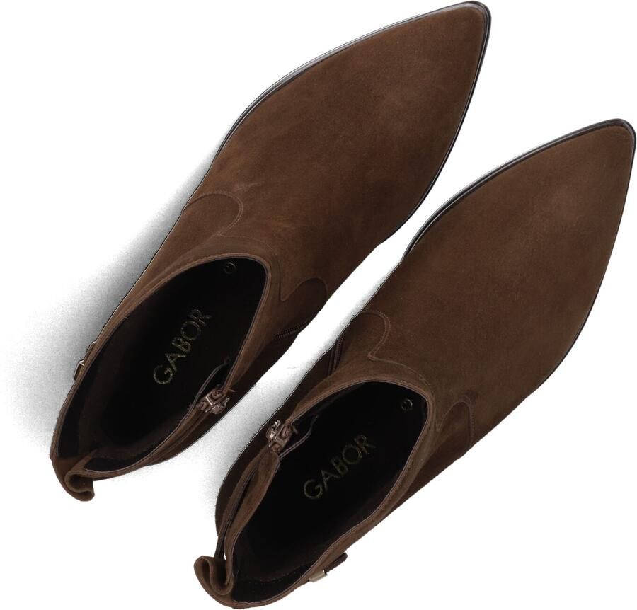 Gabor 8062.02.005 Enkellaarzen Bruin Suede Dames Bruin - Foto 2