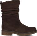 Gabor 013 Enkellaarsjes Enkelboots met rits Dames Bruin - Donkerbruin
