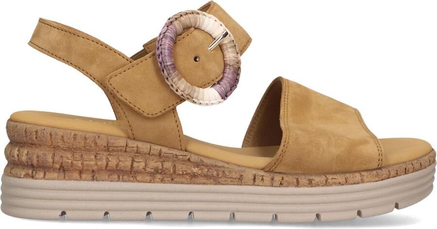 Gabor 706 Sandalen Met Sleehak Dames Camel - Foto 3