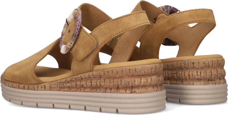 Gabor 706 Sandalen Met Sleehak Dames Camel - Foto 4