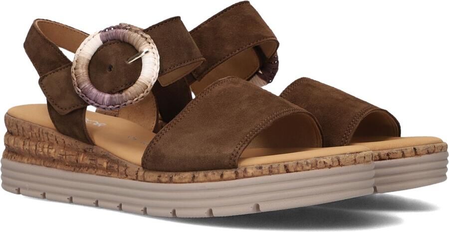 Gabor 706 Sandalen Met Sleehak Dames Bruin