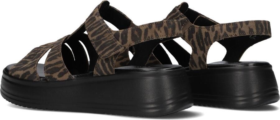 Gabor Dames Sandalen met hak 742 Bruin Suède Plateauzool - Foto 4