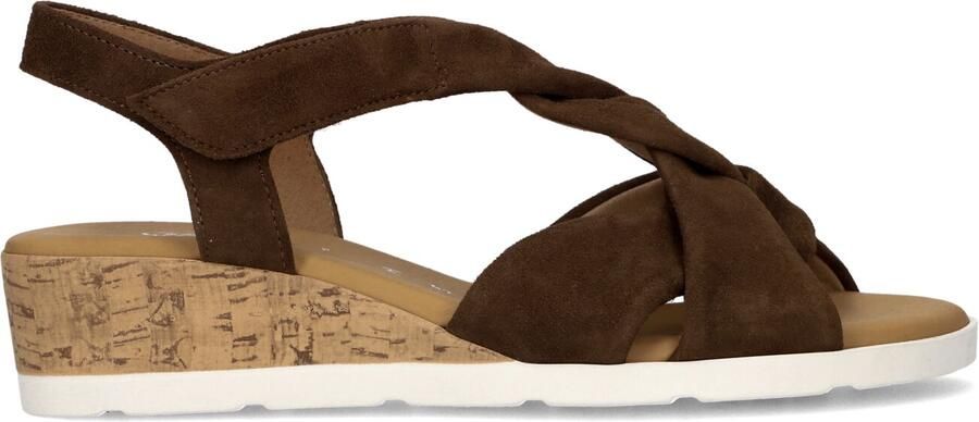 Gabor 761 Sandalen Met Sleehak Dames Bruin - Foto 4