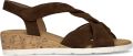 Gabor 761 Sandalen Met Sleehak Dames Bruin - Donkerbruin