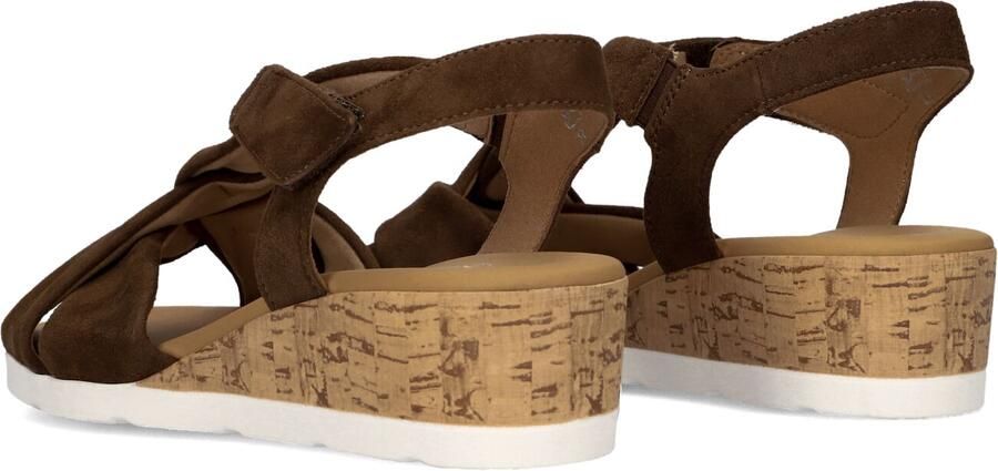 Gabor 761 Sandalen Met Sleehak Dames Bruin - Foto 3