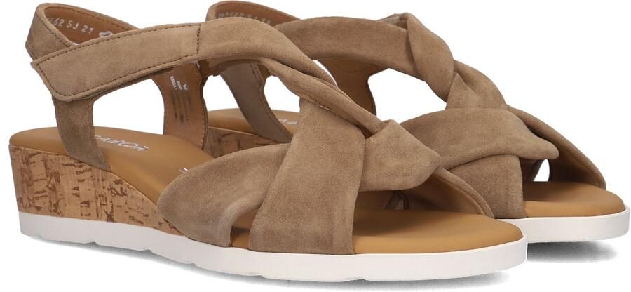 Gabor 761 Sandalen Met Sleehak Dames Taupe - Foto 3