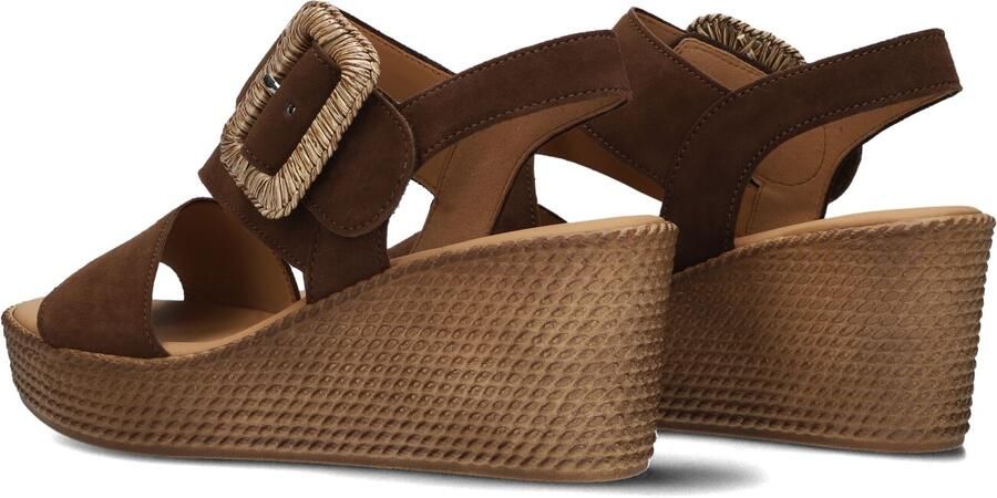 Gabor 771 Sandalen Met Sleehak Dames Bruin - Foto 4