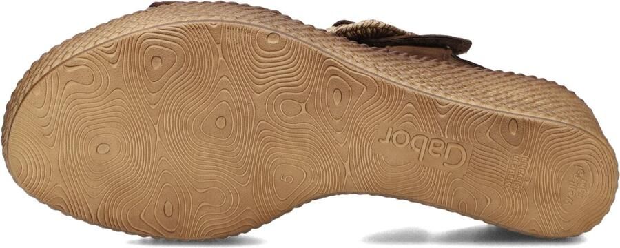 Gabor 771 Sandalen Met Sleehak Dames Bruin - Foto 5