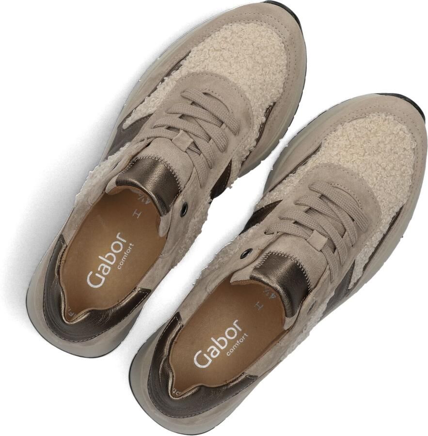 GABOR Lage Sneakers Dames 445.1 Suède Camel - Foto 2