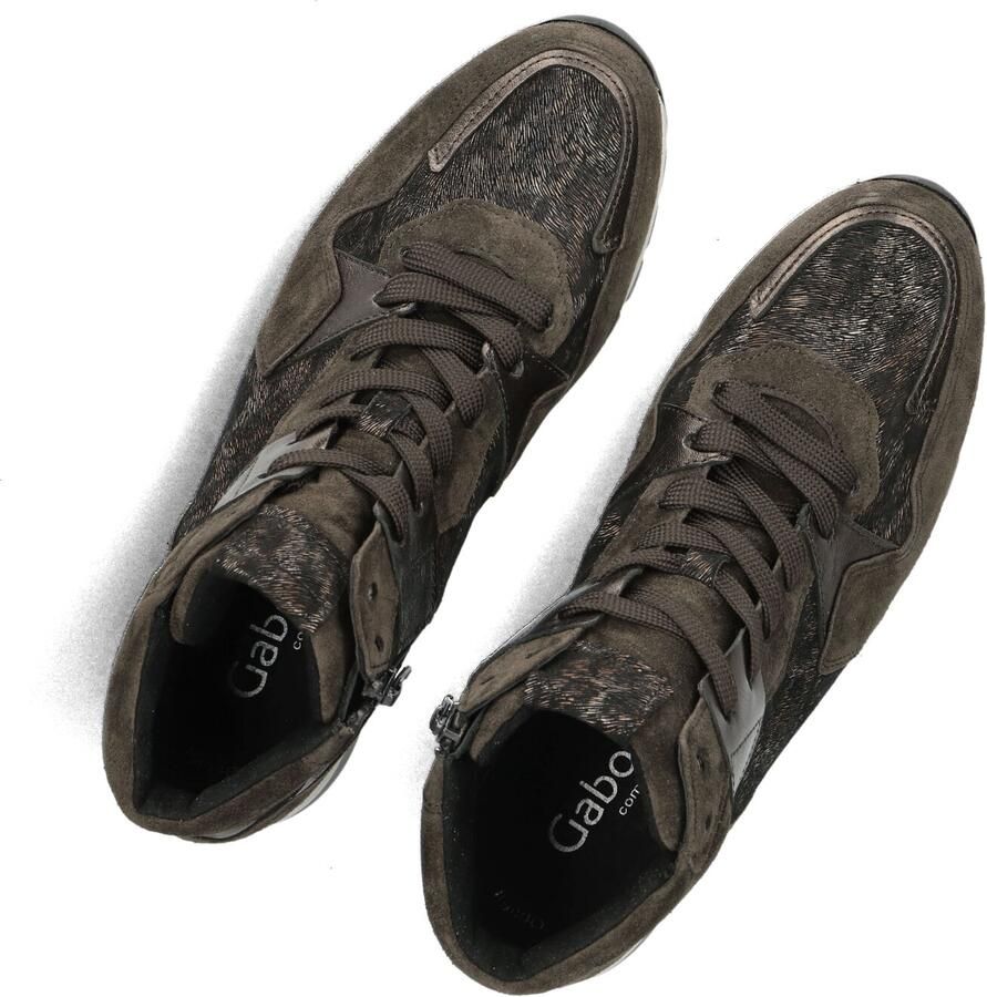 GABOR Hoge Sneakers Dames 755 37 5 Suède Bruin - Foto 2