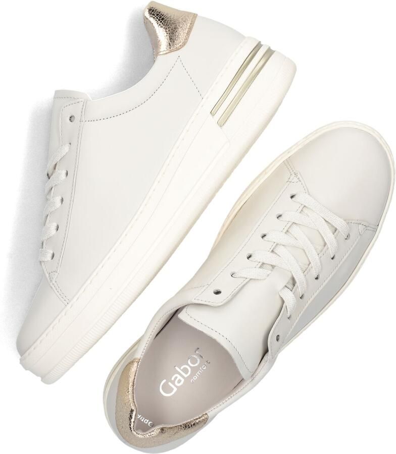 GABOR Lage Sneakers Dames 395 Leer Wit - Foto 2