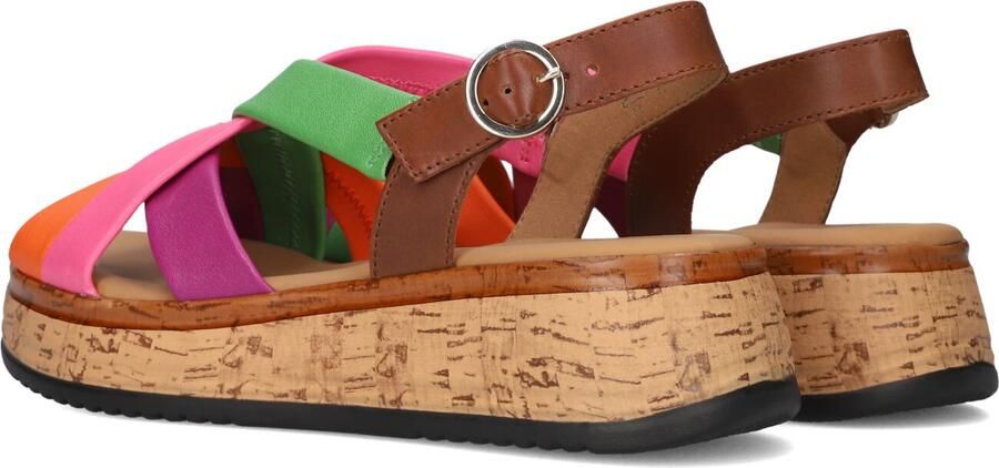 Gabor Dames Sandalen met hak 743 Multi Leer Plateauzool - Foto 3