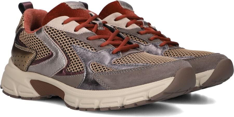Gabor Sneakers Metallic taupe roze Suède Dames
