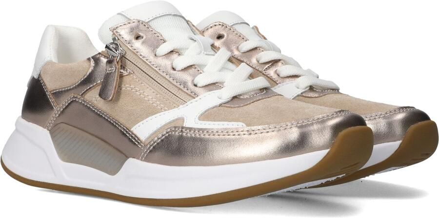 Gabor Rollingsoft Gabor Veterschoen Rolling Soft Rits Beige Goud