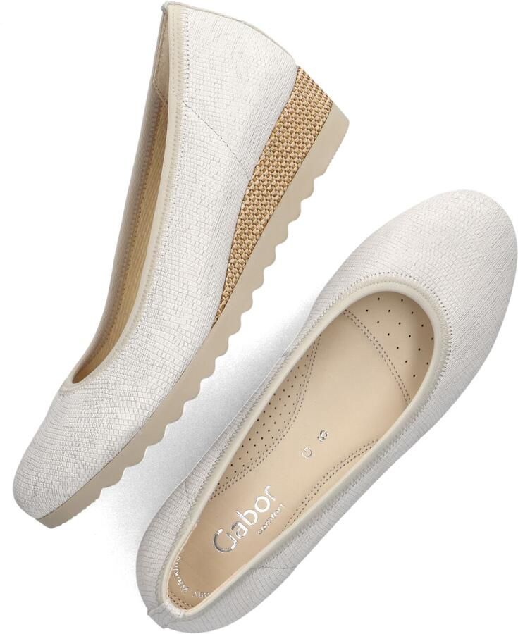 GABOR Instappers Dames 641 Maat: 40 5 Materiaal: Leer Kleur: Wit