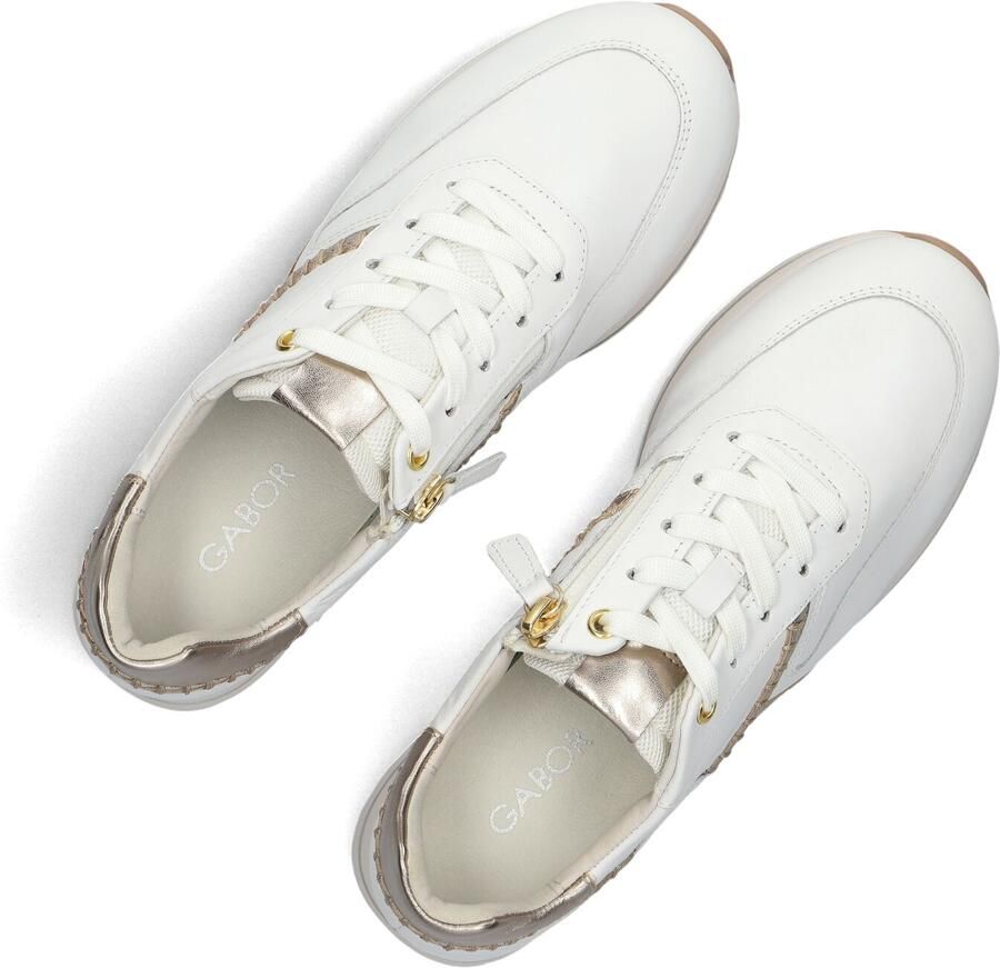 Gabor 336 Sneakers Dames Leren Sneaker Wit - Foto 3