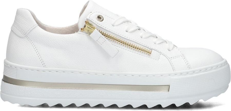 GABOR Lage Sneakers Dames 498 Leer Wit - Foto 2