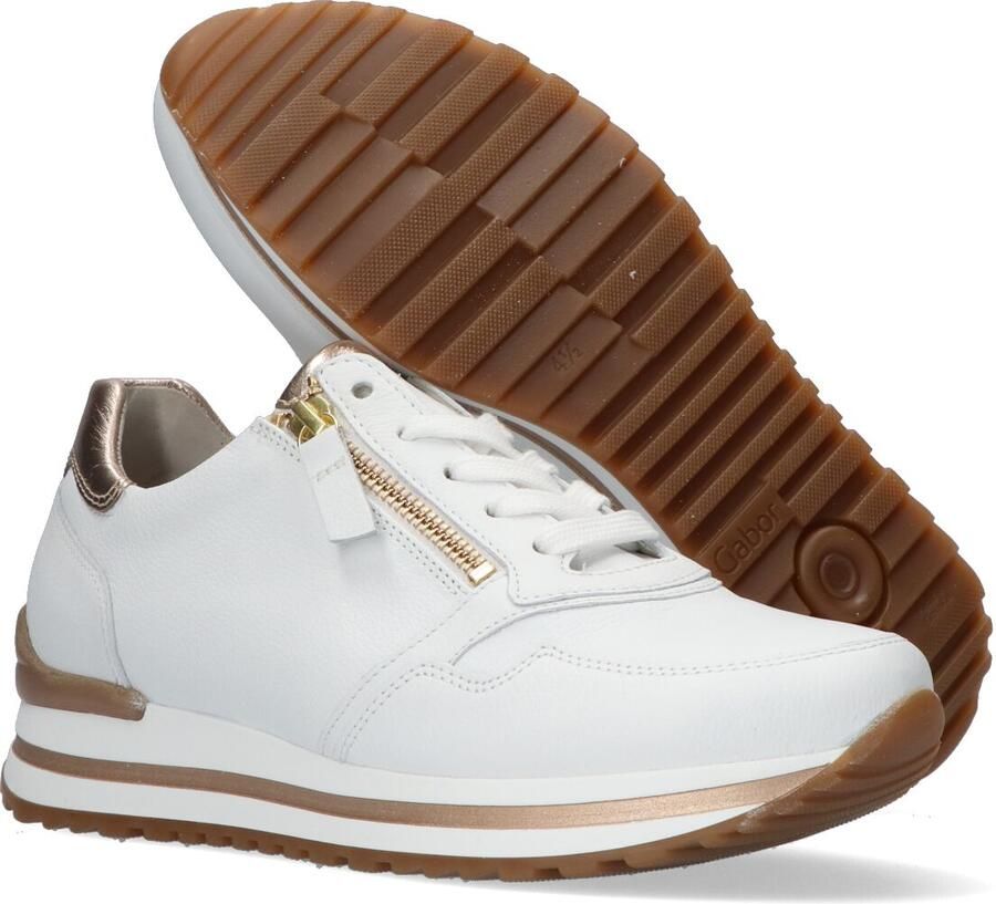 GABOR Lage Sneakers Dames 528 Leer Wit - Foto 3