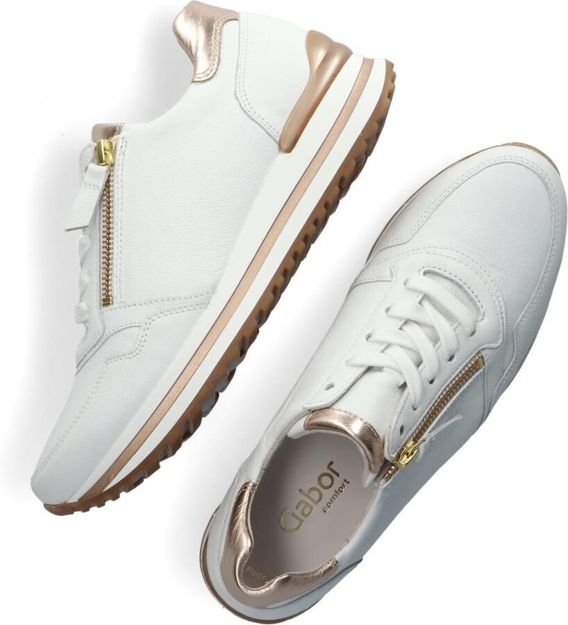 GABOR Lage Sneakers Dames 528 Leer Wit - Foto 2
