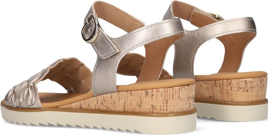 Gabor 758 Sandalen Met Sleehak Dames Zilverkleurig - Foto 3